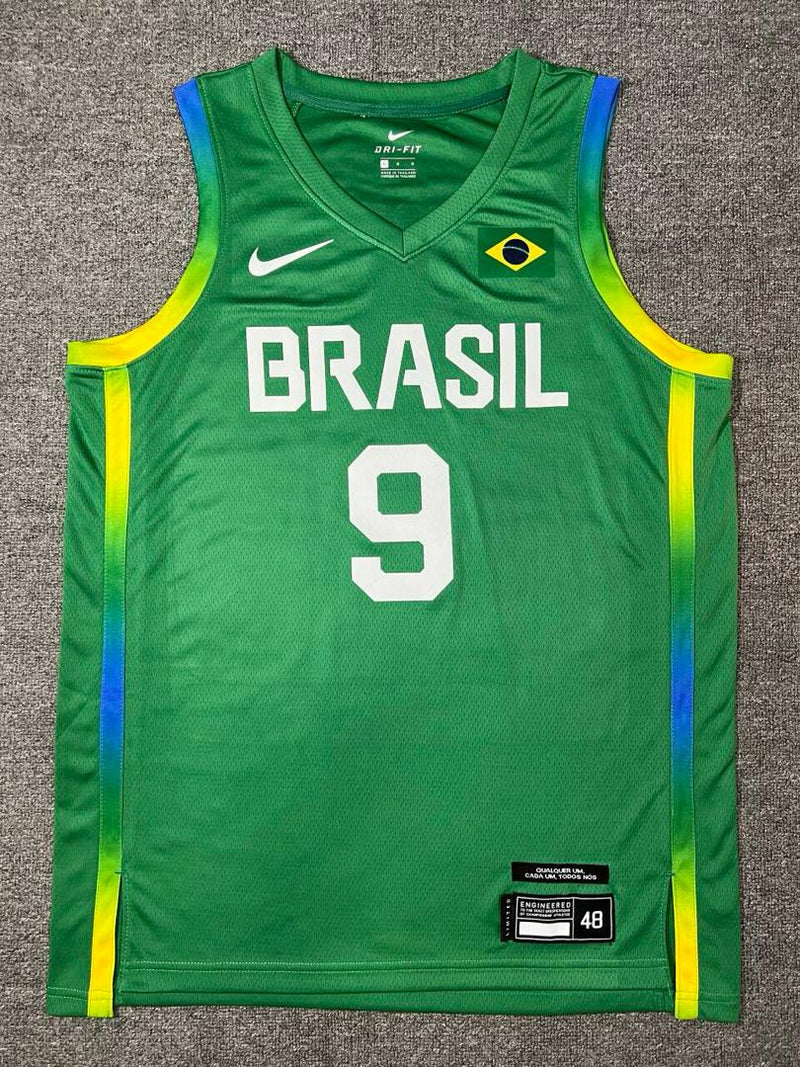 Regata Seleção Brasileira Basquete 24/25 Olimpiadas Verde