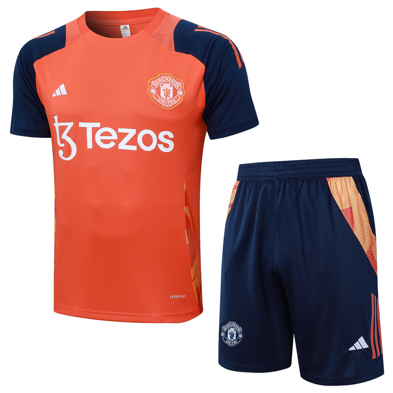 Kit Treino Manchester United 24/25 - Laranja