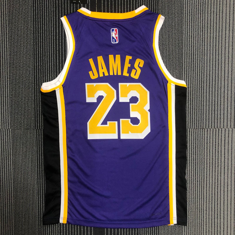 Regata NBA Los Angeles Lakers Edição Diamante 75 anos 21/22 Lebron James 23 - Roxa