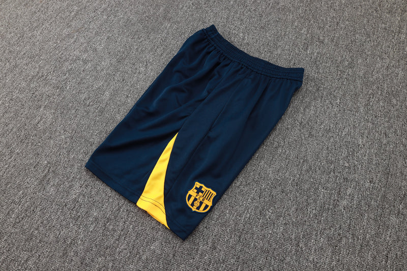 Short Barcelona Treino 24/25 - Azul/Amarelo