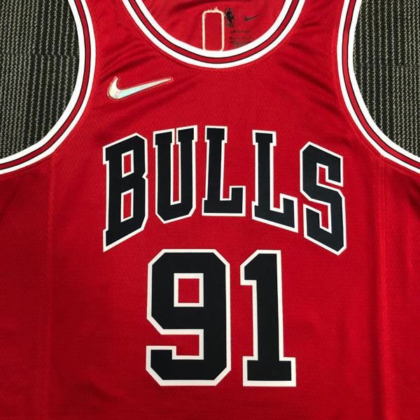 Regata NBA Chicago Bulls Icon Edição 75 anos Dennis Rodman - Vermelha