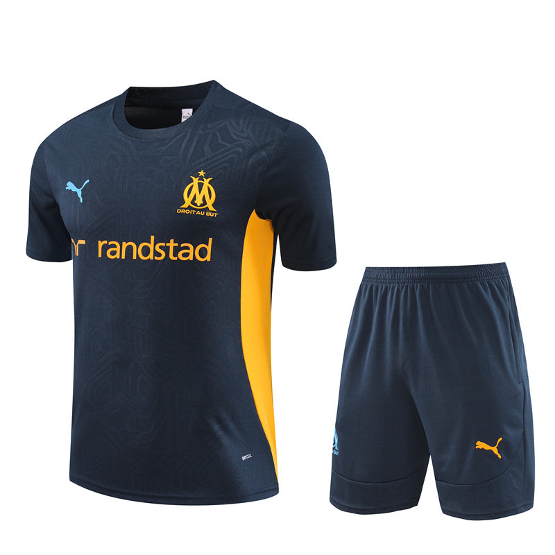 Kit Treino Olympique de Marseille 24/25 - Azul Marinho