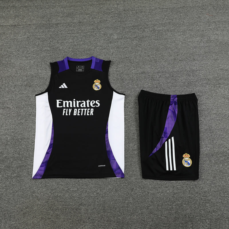 KIT REGATA REAL MADRID 24/25 - PRETO/ROXO