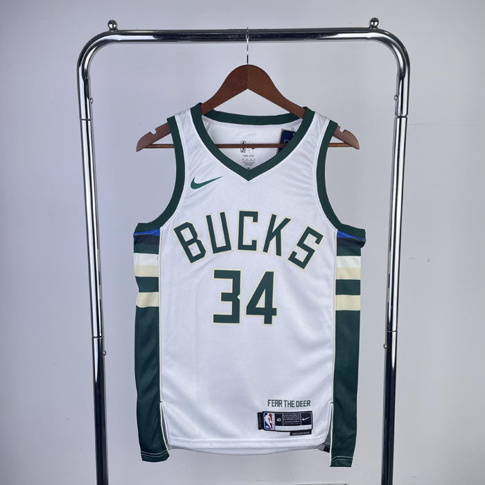 Regata NBA Milwaukee Bucks Association Giannis Antetokounmpo 23/24 - Branca