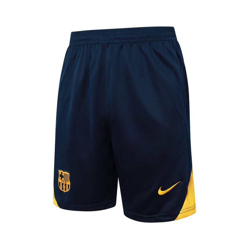 Short Barcelona Treino 24/25 - Azul/Amarelo