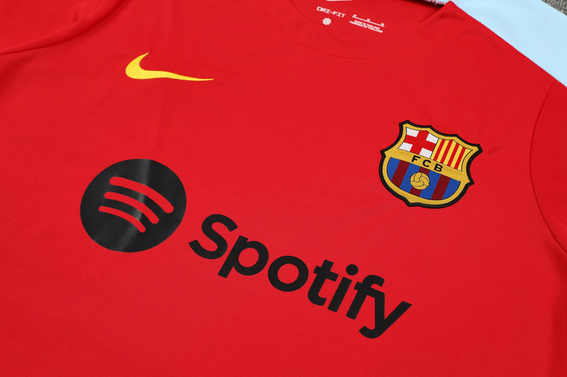 Kit Treino Barcelona 24/25 - Vermelho