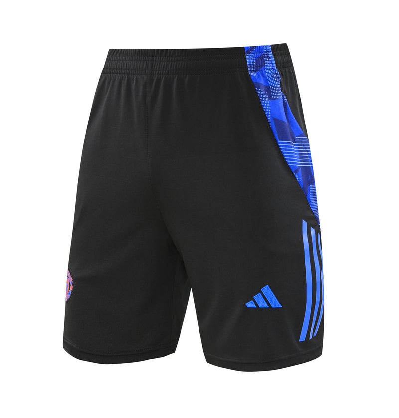 Short Manchester United Treino 2024/25 - Preto/Azul