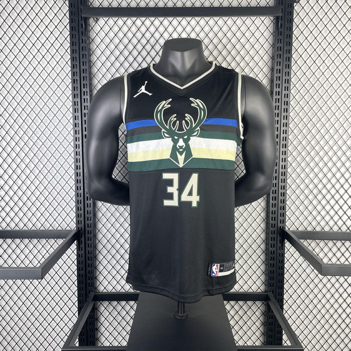 Regata NBA Milwaukee Bucks Statement Edition 20/21 Giannis Antetokounmpo - Preta