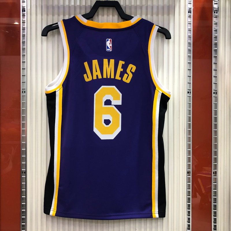 Regata NBA Los Angeles Lakers Statement 20/21 LeBron James 6 - Roxa