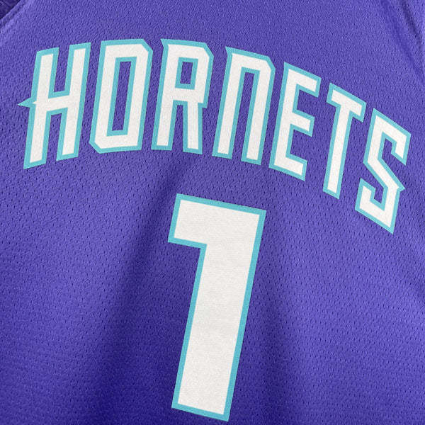 Regata NBA Charlotte Hornets Statement Edition LaMelo Ball - Roxa