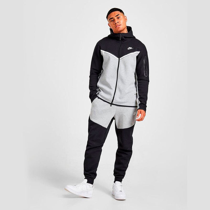 Conjunto Nike Tech Fleece Preto e Cinza