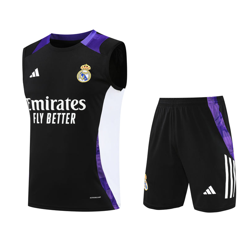 KIT REGATA REAL MADRID 24/25 - PRETO/ROXO