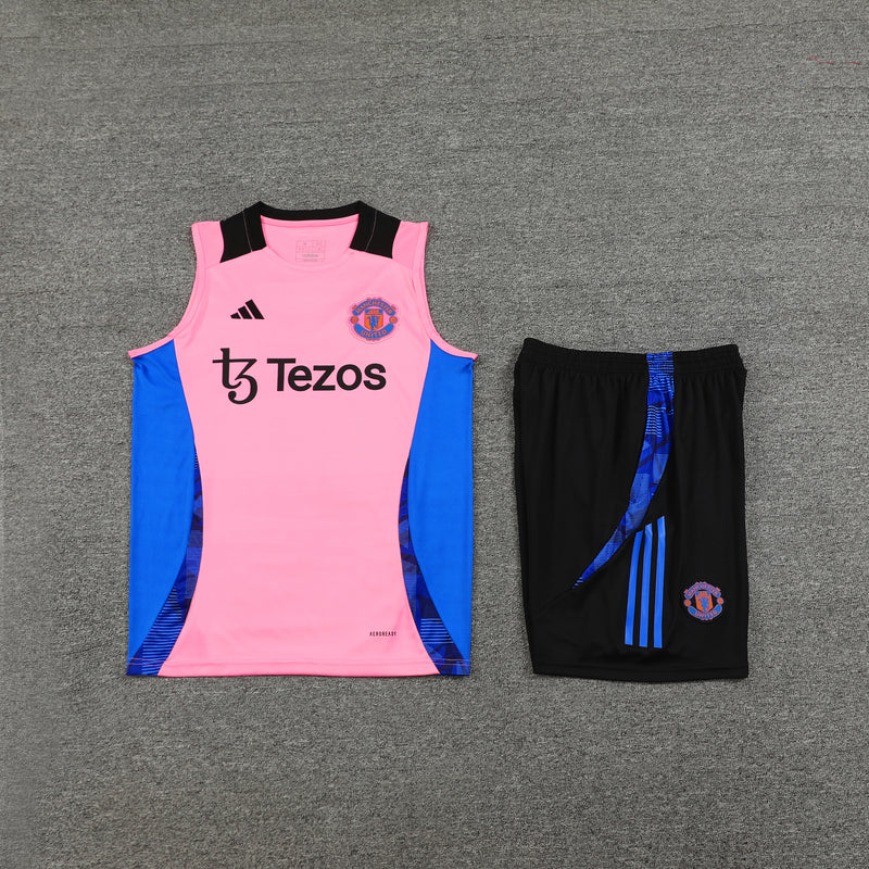 Kit Regata Manchester United 24/25 - Rosa Claro