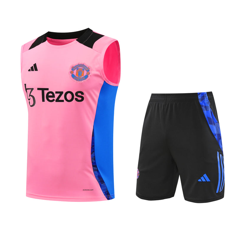 Kit Regata Manchester United 24/25 - Rosa Claro