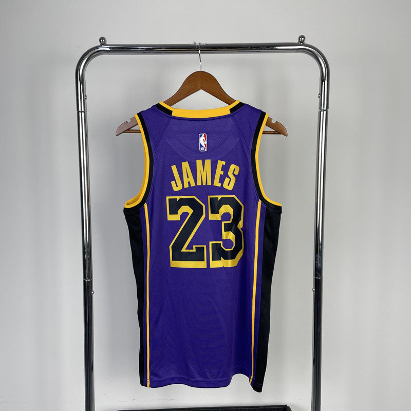 Regata NBA Los Angeles Lakers Statement 22/23 LeBron James 23 - Roxa