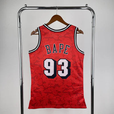 Regata NBA BAPE x Miami Heat Mitchell & Ness - Vermelha