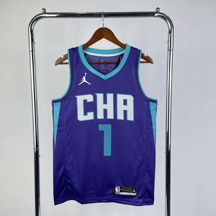 Regata NBA Charlotte Hornets Statement Edition 20/21 LaMelo Ball - Roxa