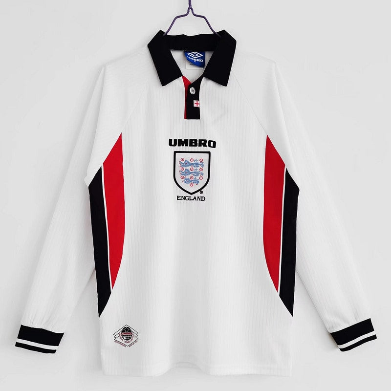 Camisa Retrô Inglaterra 1998 Manga longa