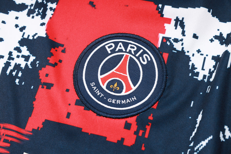 Kit Treino PSG 24/25 - Azul e Vermelho