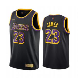 Regata NBA Los Angeles Lakers Earned 20/21 LeBron James 23 - Preta e Dourada