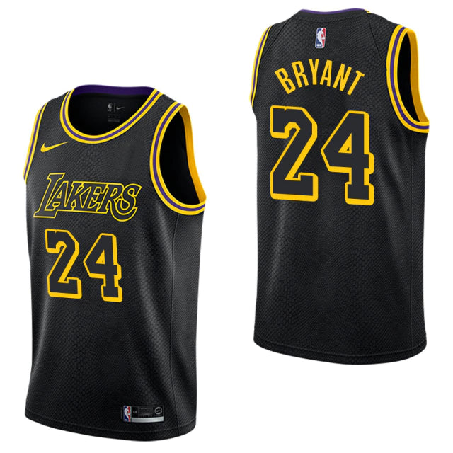 Regata NBA Los Angeles Lakers Black Mamba Kobe Bryant 24 - Preta