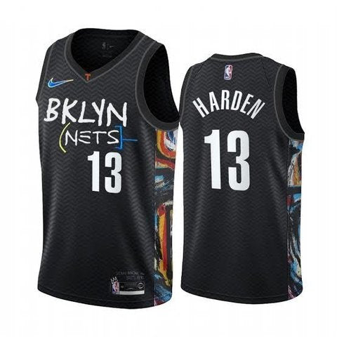 Regata NBA Brooklyn Nets City Edition 20/21 James Harden - Preta