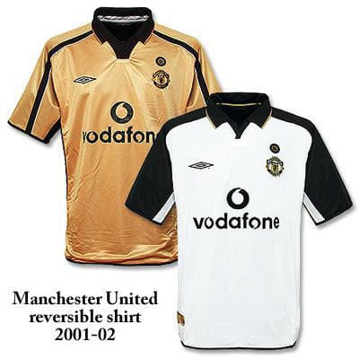 Camisa Retrô Manchester United 100 Anos 2001/02 - Dupla Face