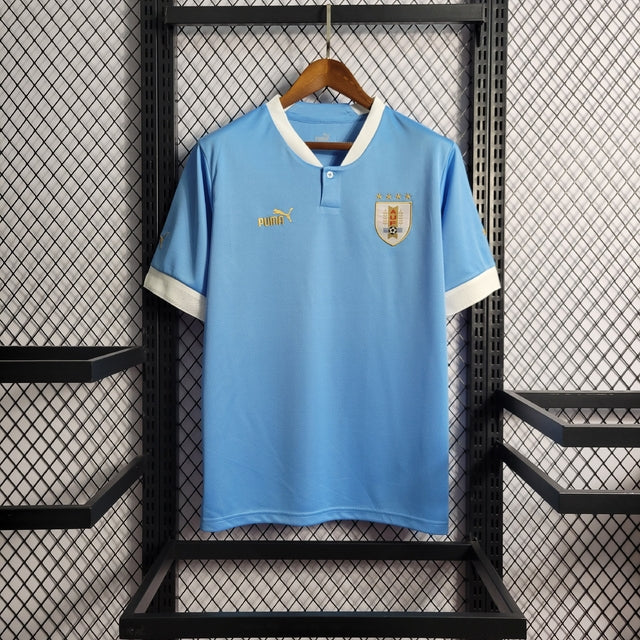 Camisa Uruguai Home 2022 s/n° Torcedor Puma Masculina - Azul