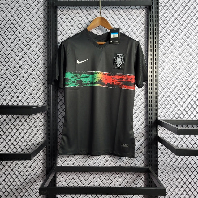 Camisa Portugal Concept Black 21/22 s/n° Torcedor Masculina - Preto