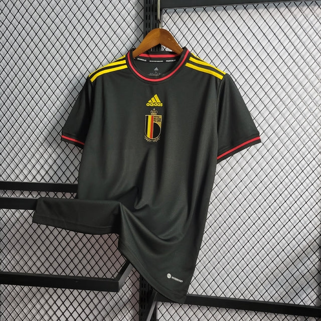 Camisa Seleção Bélgica Away 22/23 s/n° Torcedor Adidas Masculina - Preto