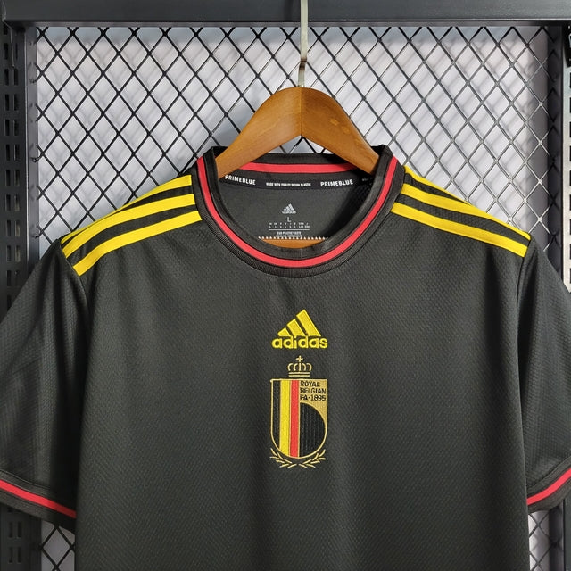 Camisa Seleção Bélgica Away 22/23 s/n° Torcedor Adidas Masculina - Preto