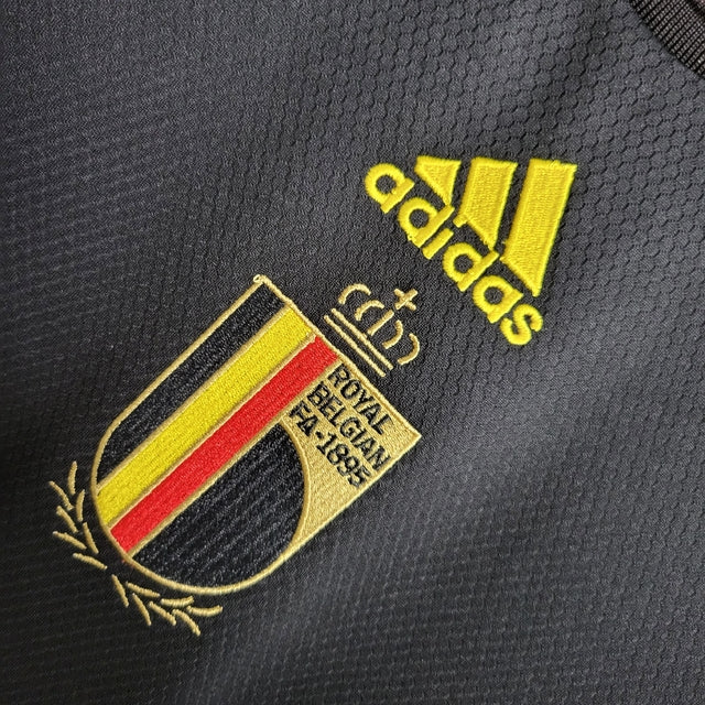 Camisa Seleção Bélgica Away 22/23 s/n° Torcedor Adidas Masculina - Preto