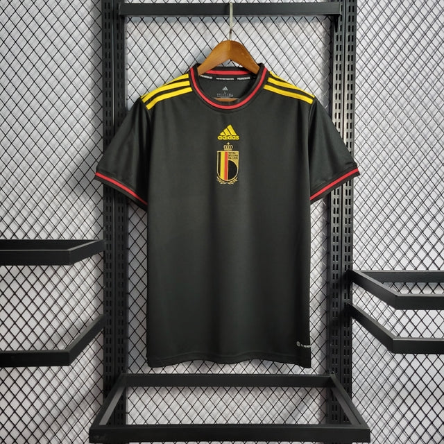 Camisa Seleção Bélgica Away 22/23 s/n° Torcedor Adidas Masculina - Preto