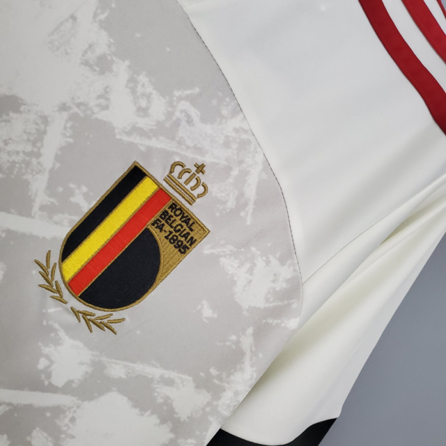 Camisa Seleção Bélgica Away 20/21 s/n° Torcedor Adidas Masculina - Branco